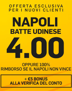 Quota Napoli Udinese